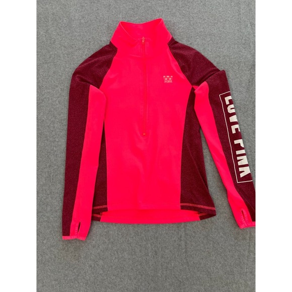 Victoria's Secret T-Shirt‎ The Ultimate Pink Collection Women's 1/2 Zip Size XS - Picture 4 of 7